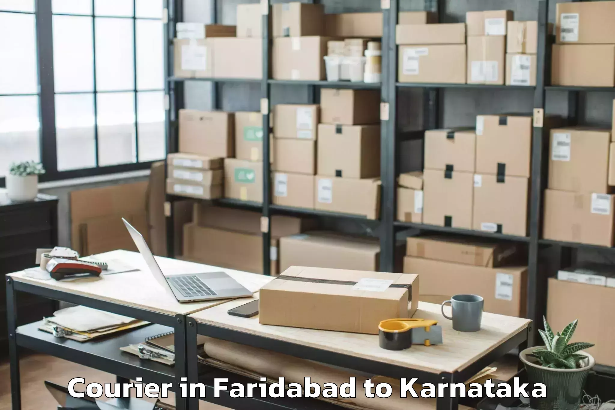 Faridabad to Mangalore University Mangalaga Courier